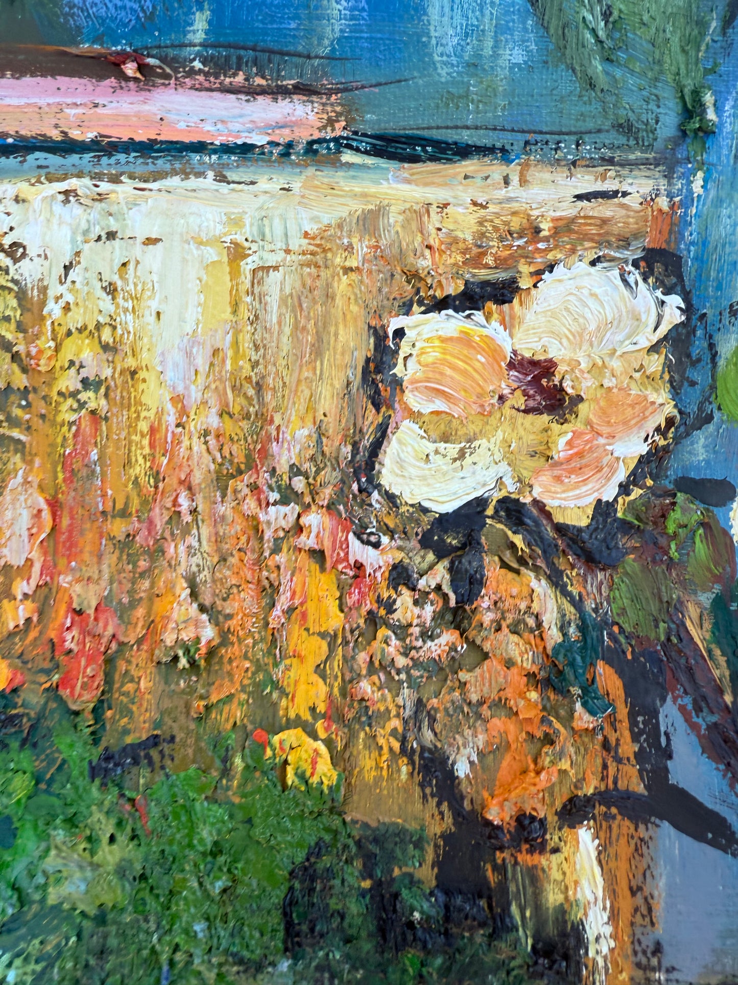 Tree with Blossom after Van Gogh, oil painting