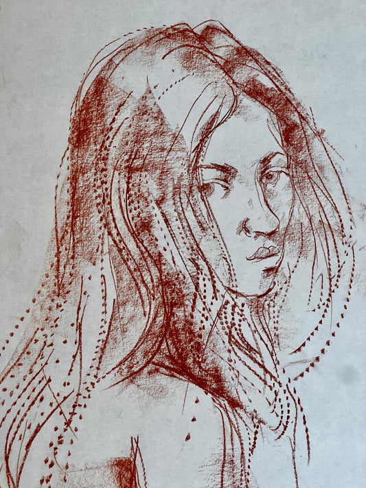 A female portrait in pastel, signed, Peter Collins ARCA, 1968